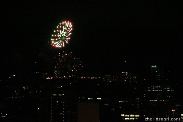 Fireworks over Dow's Lake
