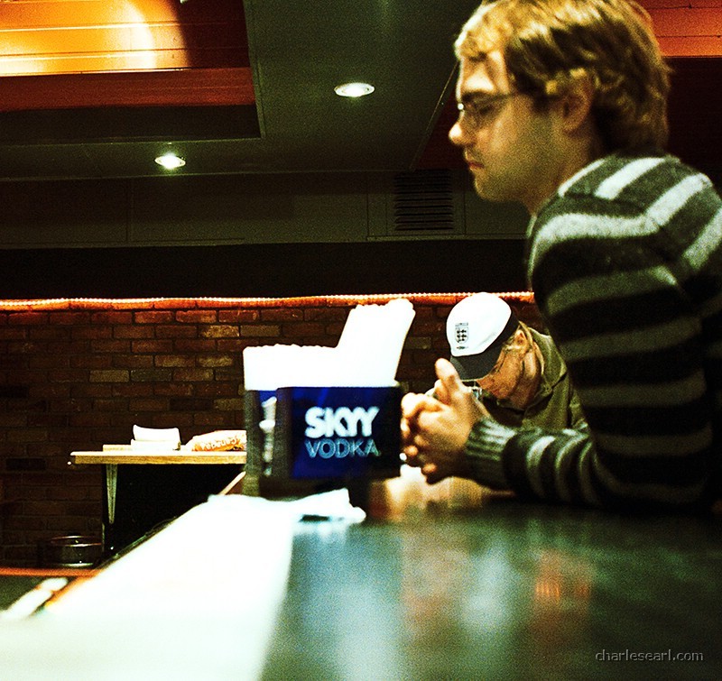 Waiting at the bar